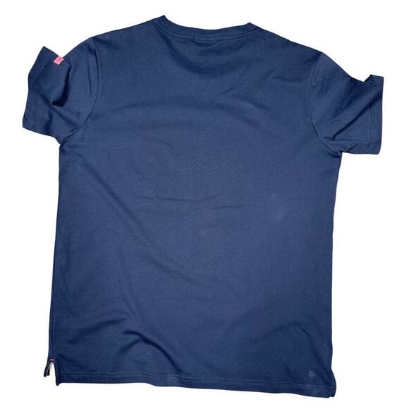Scotch and Soda Men's Cotton Graphic T Shirt Size XXL Navy Blue - Picture 2 of 7